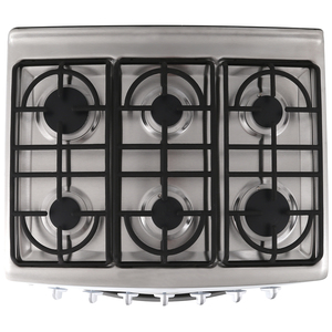 Estufa gas piso 76 cm Blanca/inoxidable Mabe - EM7682CBI2