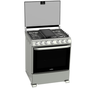 Estufa de piso 76 cm Plata Mercury Mabe - EM7674CFIS0