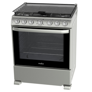 Estufa de piso 76 cm Plata Mercury Mabe - EM7674CFIS0