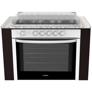 Estufa gas empotrable 80 cm Blanca/inoxidable - EMD8032CBI2
