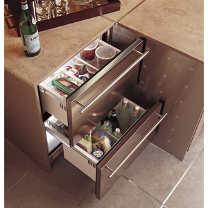 Cajón refrigerante 142 L Acero Inoxidable Monogram ZIDS240HSS